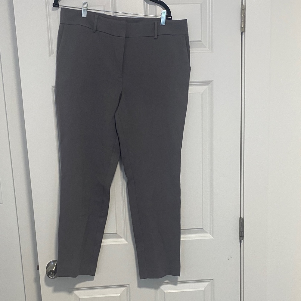 Ann Taylor Factory Gray Straight Leg Pants
